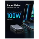 UGREEN POWER BANK 20000MAH TWO  WAY FAST CARGA RAPIDA 100W - Imagen 3