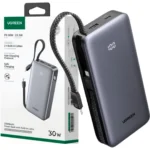POWER BANK DE 30 W CON 2 CABLES DE 200000MAH