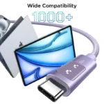 Cable UGREEN UNO USB-C a USB-C 100W PD 2M – Lila - Imagen 2