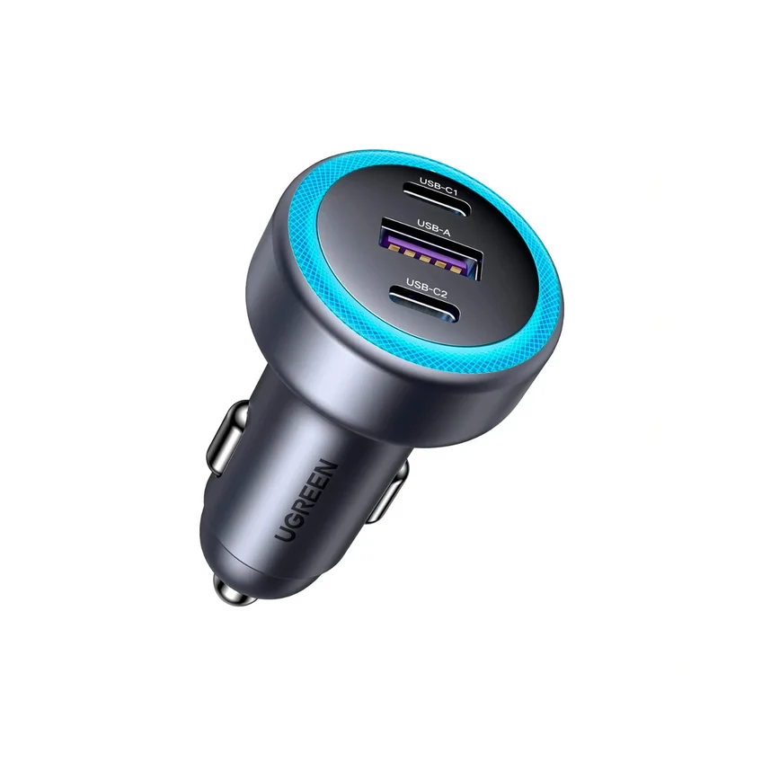 54654yjy Cargador para Auto UGREEN 30W – 3 Puertos - Imagen 1