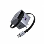 Cargador UGREEN GaN 45W – Cable USB-C Retráctil