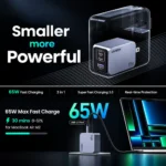 Cargador UGREEN Nexode Pro 65W GaN – 3 Puertos - Imagen 3