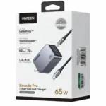 Cargador UGREEN Nexode Pro 65W GaN – 3 Puertos - Imagen 2