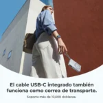 UGREEN MagFlow Power Bank 10,000mAh Qi2 25W Inalámbrico - Imagen 8