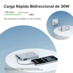 UGREEN MagFlow Power Bank 10,000mAh Qi2 25W Inalámbrico - Imagen 3
