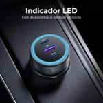Cargador para Auto UGREEN 130W Carga Rápida – 3 Puertos - Imagen 7