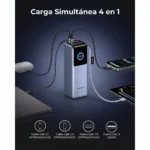 UGREEN Nexode Power Bank 25,000mAh 200W con Cable Retráctil – 4 Puertos - Imagen 4