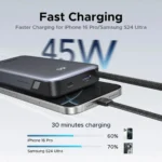 UGREEN Power Bank 20000mAh 45W con Cable USB-C Integrado - Imagen 6